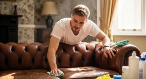 ניקוי ספות עור