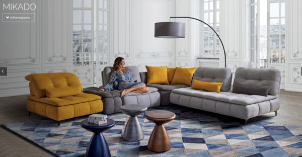 מערכות ישיבה מבד / ספות בד