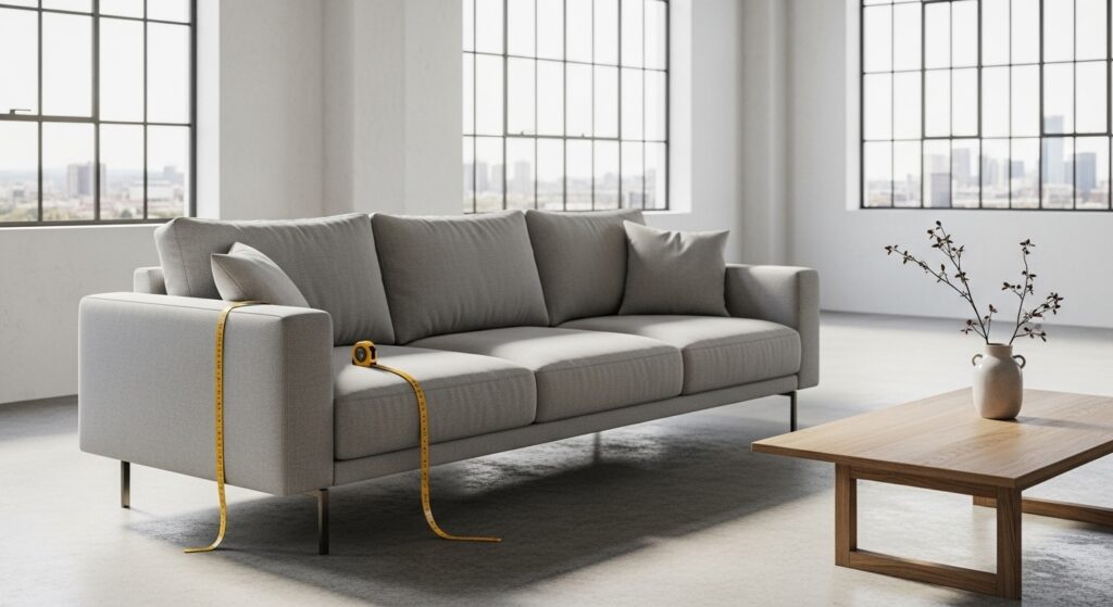 מידות של ספה