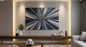 עיצוב קיר סלון מודרני