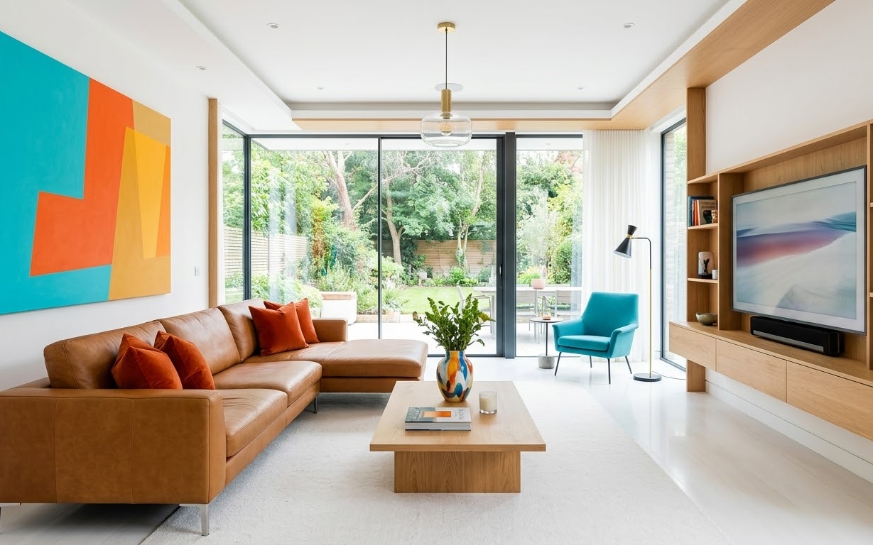 חדר משפחה מעוצב